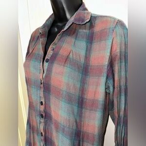 Toad & co Plaid Mixologist Tunic Small
